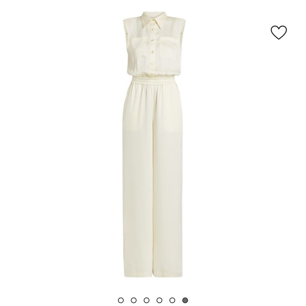 Ramy Brook Ivory Sleeveless Jumpsuit